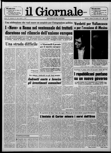 Il giornale nuovo : quotidiano del mattino